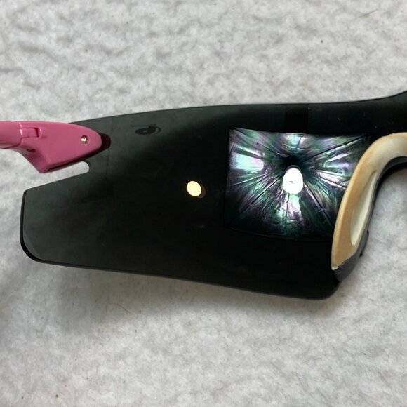 VINTAGE Bolle Microedge 10940 Sunglasses Pink / White Made In Italy - Picture 10 of 16